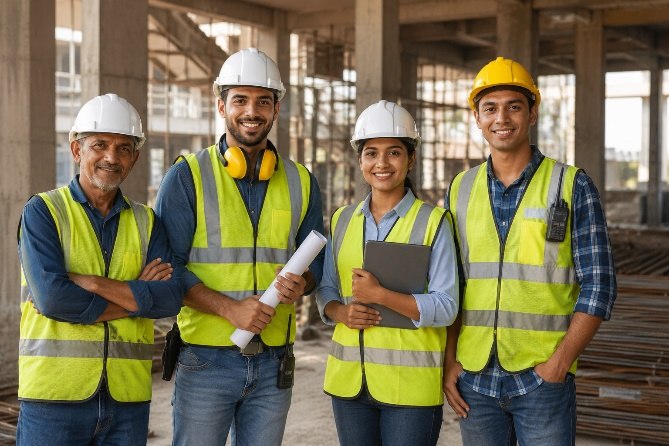 Techno Fire Safety Systems project team on site