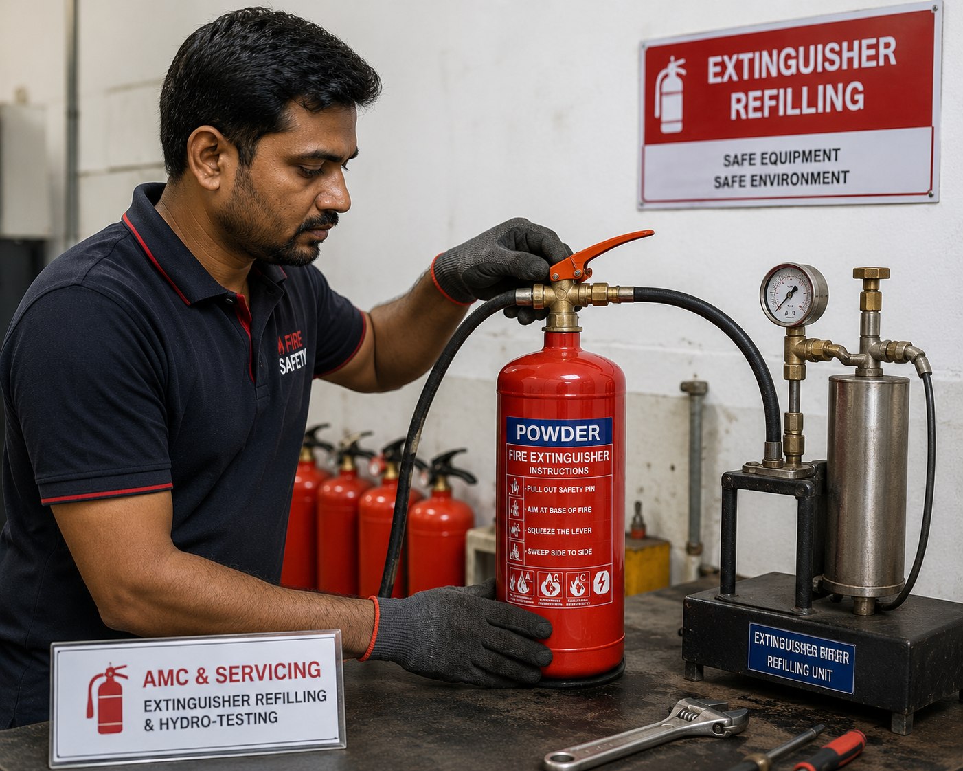 Extinguisher Refilling & Hydro-Testing